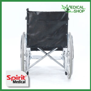 SPIRIT Kursi Roda Manual Velg Jari Chrome Steel Wheelchair FS871 - Gambar 5